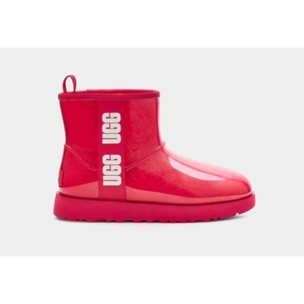 UGG kid's pink Classic short Clear Mini boots size 6/ EUR 38